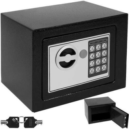 Pepita elektronikus biztonsági Széf 17x17,5x23cm #fekete