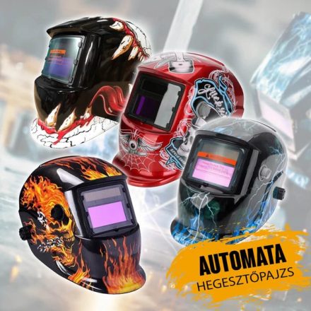 Welnek automata hegesztőpajzs színes burkolattal