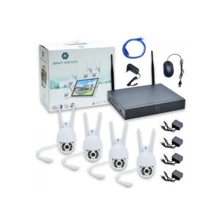 Smart NVR Kit – 4 csatornás, digitális kamerarendszer, 4 HD kamerával