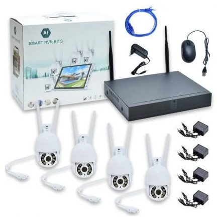 Smart NVR Kit -4 csatornás, digitális kamerarendszer, 4 HD kamerával