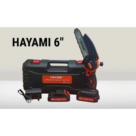 HAYAMI 6'' 2 akkus láncfűrész 48V