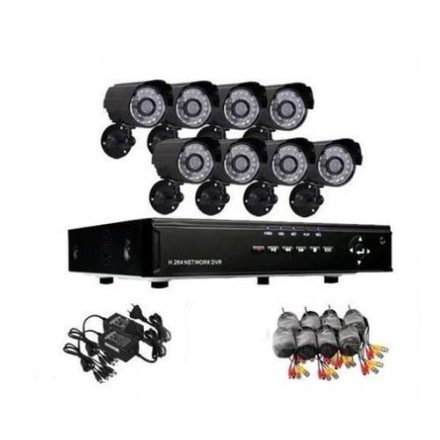 CCTV kamerarendszer - 8 kamerás megfigyelőrendszer