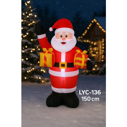 Mikulás ajándékokkal – 150 cm