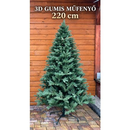 	3D gumis műfenyő 220 cm