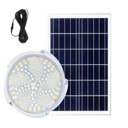 THO napelemes kör alakú vízálló kültéri veranda mennyezeti lámpa