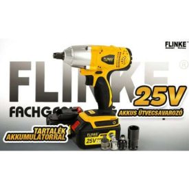 Flinke ütvecsavarozó 2 db akumulátorral 25 V 8 fejjel 